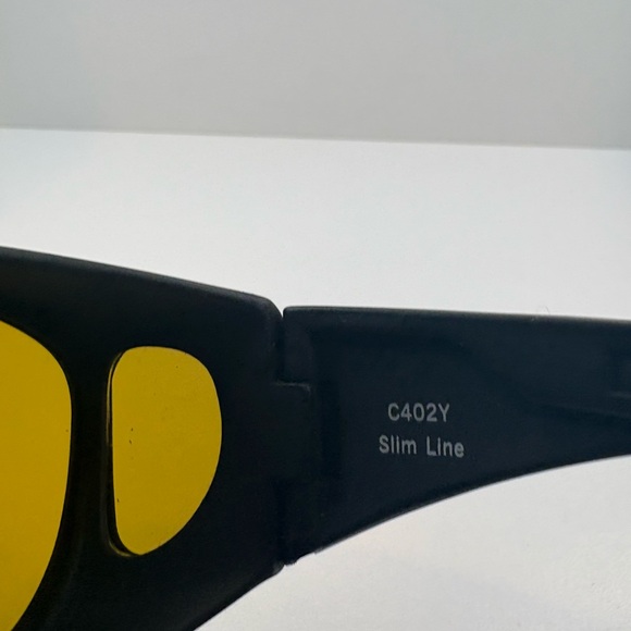 Cocoons C402Y Slime Line Sunglasses Yellow lens Sunglasses Fitovers - Picture 13 of 13